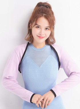 秋冬季加绒保暖护肩膀中老年睡觉手臂肘怕冷玩手机防寒产后披肩衣