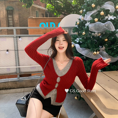 GS.GOOD START-好卖撞色系列无限补单回购时髦百搭假两件叠穿小衫