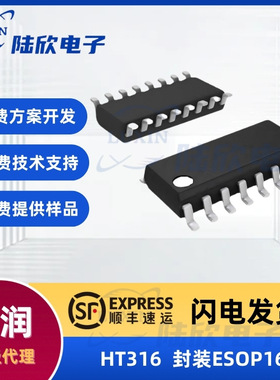 禾润HT316芯片封装ESOP16模拟输入音频功放ic单片机方案
