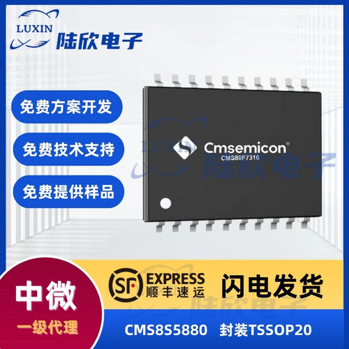 中微CMS8S5880封装TSSOP20芯片80