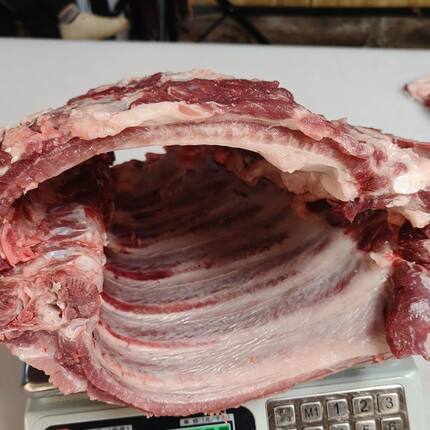 贵州农家老品种纯粮食大肥猪排骨(默认切块)，京东冷链包邮