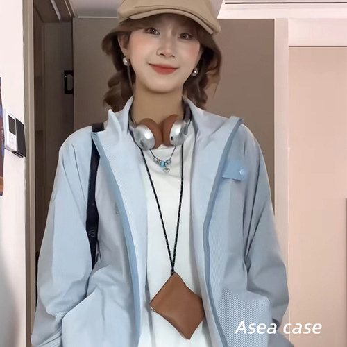 适用苹果Airpods棕色皮质耳机包