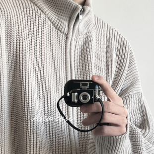 Asea创意小众ins复古闪光相机适用airpods pro3手提耳机套苹果2/三/4代无线蓝牙保护壳新款女个性男高级感