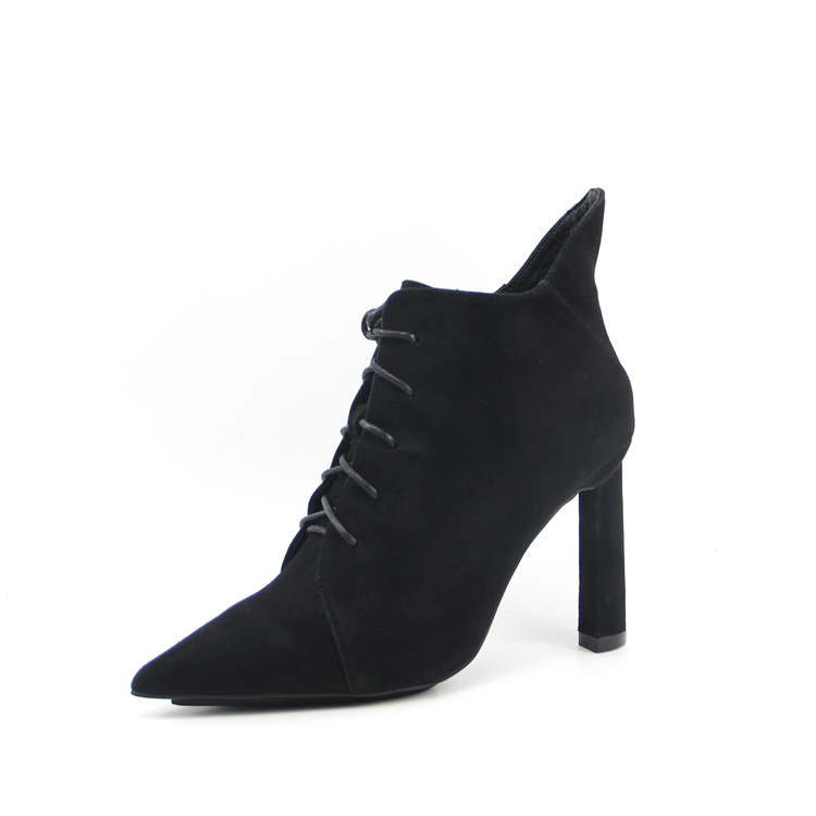 专柜断码处理女鞋黑色粗跟欧美