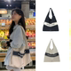 韩国depound帆布单肩包女上班通勤手提包袋慵懒大容量托特hobo包