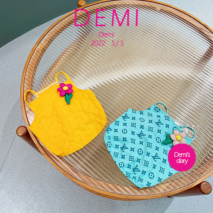DEMI原创定制狗狗潮牌衣服背心法斗巴哥马尔济斯字母印花透气吊带