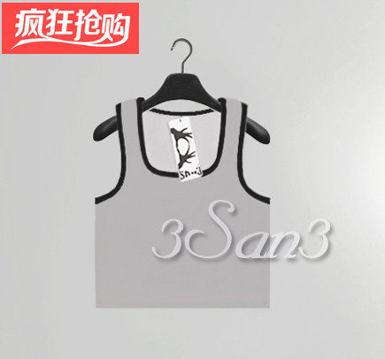 san tt束胸 l束胸衣 侧面可调节 舒适方领半身贴 灰色黑边