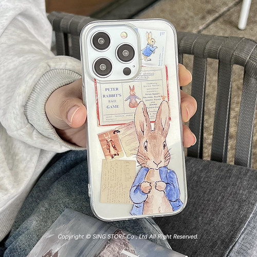 复古童话卡通兔子苹果14手机壳