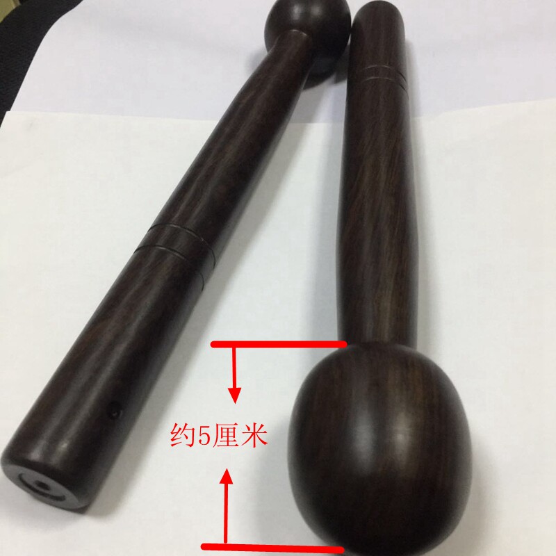 木森乐器高边锣鼓棒锣棒黑檀敲锣的棒敲锣捶棒锣锤棒敲锣棒打锣棒