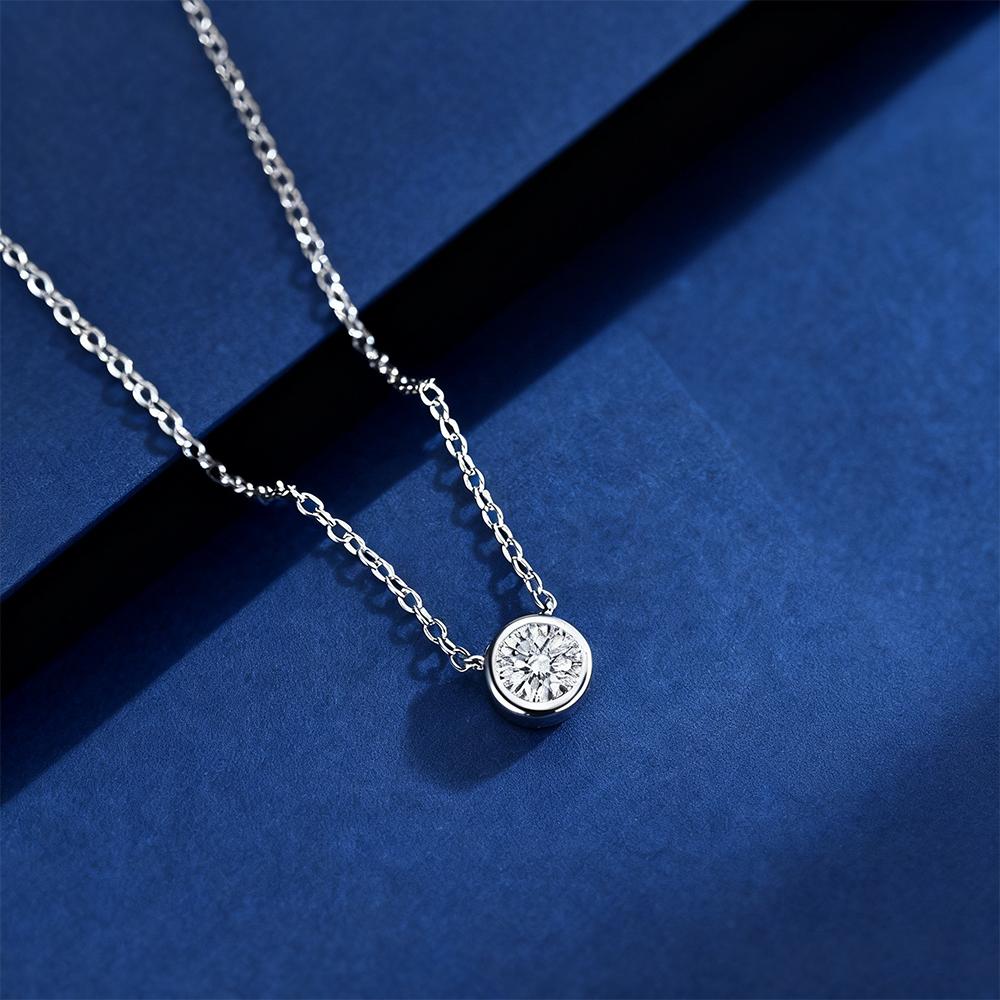 925纯银泡泡项链女简约时尚轻奢