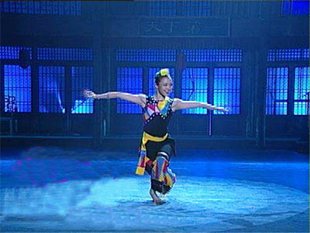 舞台演出服荞麦花开汉族民族舞蹈演出服装彝族舞台服装