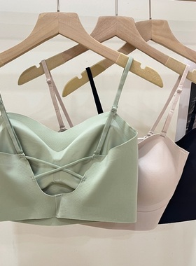 古妃34005无痕抹胸内衣女小胸聚拢后背性感美背无钢圈防下垂文胸