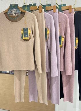 2024秋冬NGG内衣860女款山羊绒暖芯套装保暖内衣发热加厚秋衣秋裤