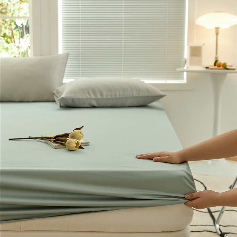 全棉100s贡缎床笠顺滑高端床单