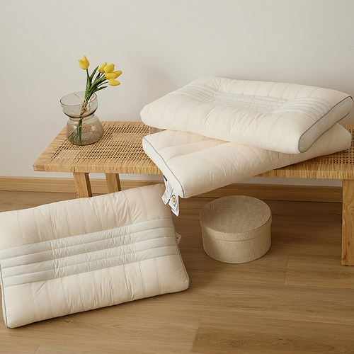 60支全棉大豆纤维枕芯单只装 防螨抑菌护颈枕头芯 单人枕成人家用