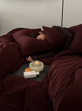 春夏裸睡床品 A类全棉天竺棉四件套 针织棉纯棉床笠式床上套件