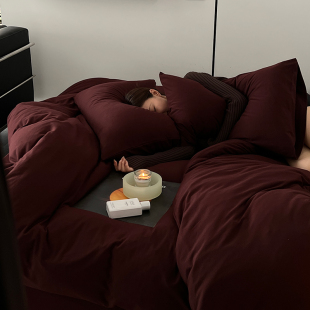 床上套件 针织棉纯棉床笠式 春夏裸睡床品 A类全棉天竺棉四件套