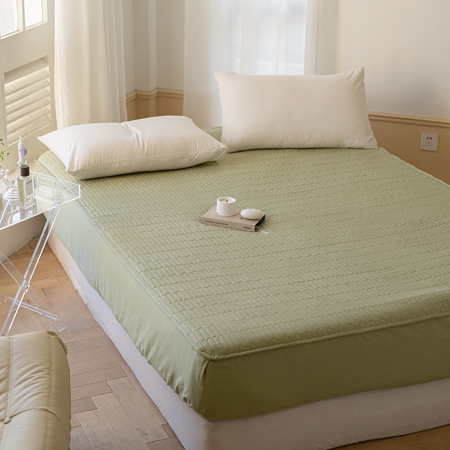 加厚单件亲肤纯棉床垫保护双人