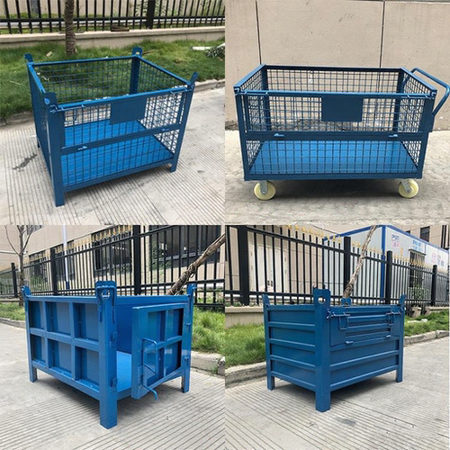 铁框重型铁板箱周转箱毛坯铁皮屑
