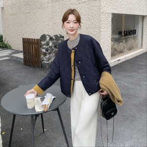 新品 冬装定制双层面料拼接90绒羽绒服外套 5265-P265-K408图片