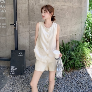 现货 夏季高级感上衣+短裤两件套套装 2083-P155-K228图片
