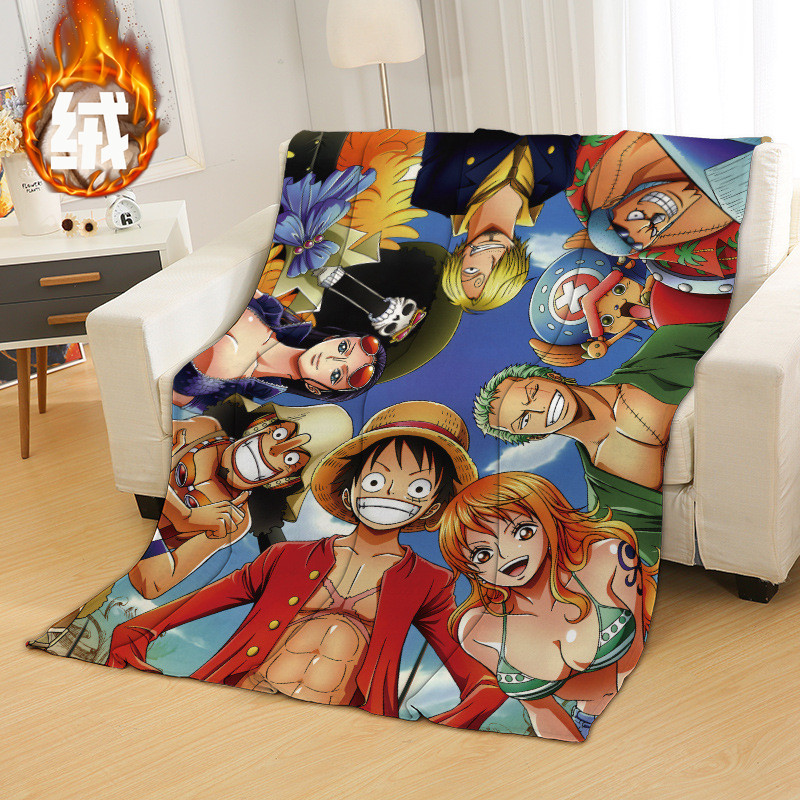 儿童卡通动漫旅行抱毯来图定制