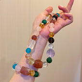天然水晶多宝项链尺寸约12 18mm搭配天然水晶配珠朱珠同款