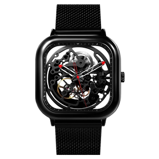 CIGA Design玺佳全镂空自动机械表方形男款时尚情侣手表礼盒节日