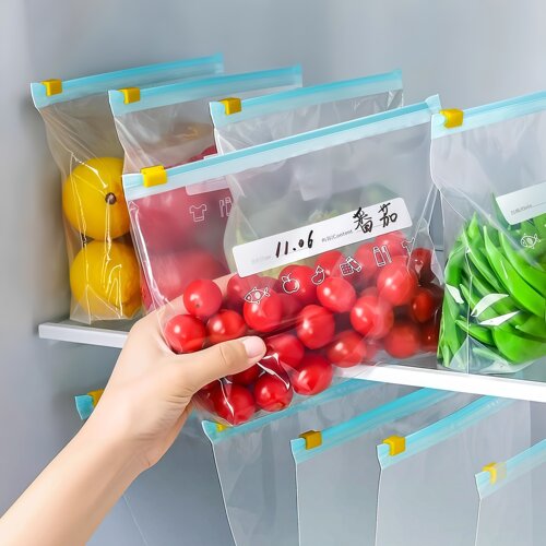 食品级保鲜袋密封袋家用冰箱专用冷冻自封袋水果零食收纳袋拉链式