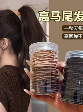 PU皮高弹不伤发发绳黑色新款