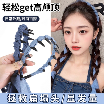 新款夏日清凉感麻花结发箍