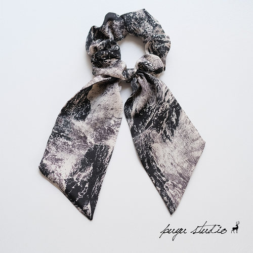 朴遇原创手作简约发圈飘带