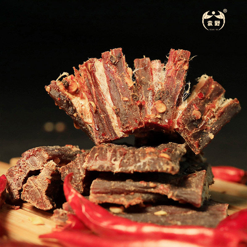袁野挂钩风干黄牛肉麻辣味250g装麻辣