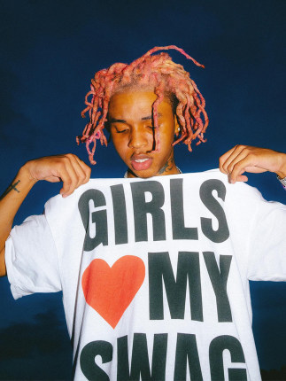 GIRLS LOVE MY SWAG 美式 Y2K 嘻哈复古 短袖T恤 纯棉 说唱 情侣