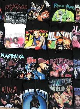 【福袋款随机发】欧美潮牌vintage宽松卫衣帽衫HIPHOP嘻哈宽松