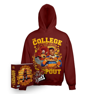 COLLEGE DROPOUT 侃爷 KANYE 辍学熊卫衣 连帽卫衣 帽衫 宽松加绒