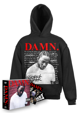 DAMN 专辑 连帽卫衣 Kendrick Lamar 帽衫 加绒 宽松 欧美嘻哈潮