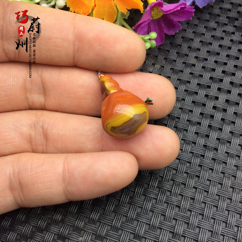 天然宣化上谷战国红玛瑙精美三通佛头佛塔 念珠手串DIY配饰包邮