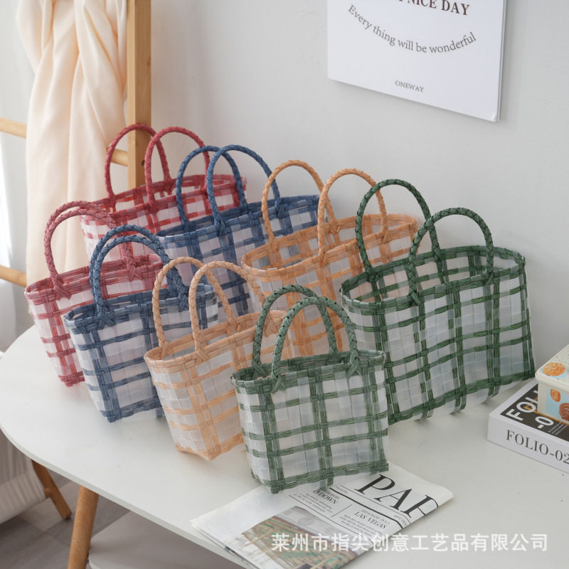 PVC编织透明手提果冻包伴手礼