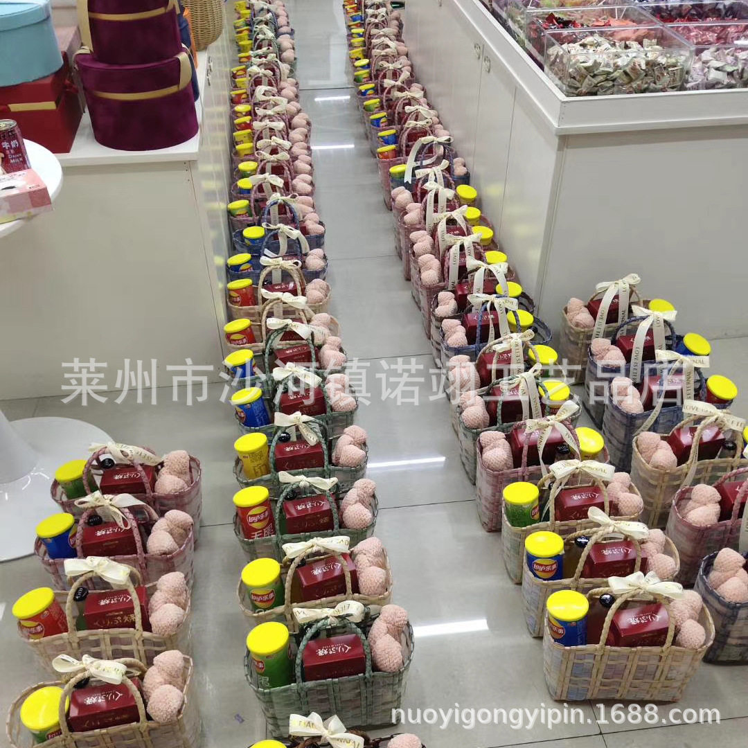 透明塑料手提编织菜篮购物包