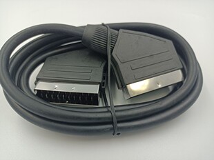 SCART 转欧插头，扫把线 1.2米 21p 欧插头