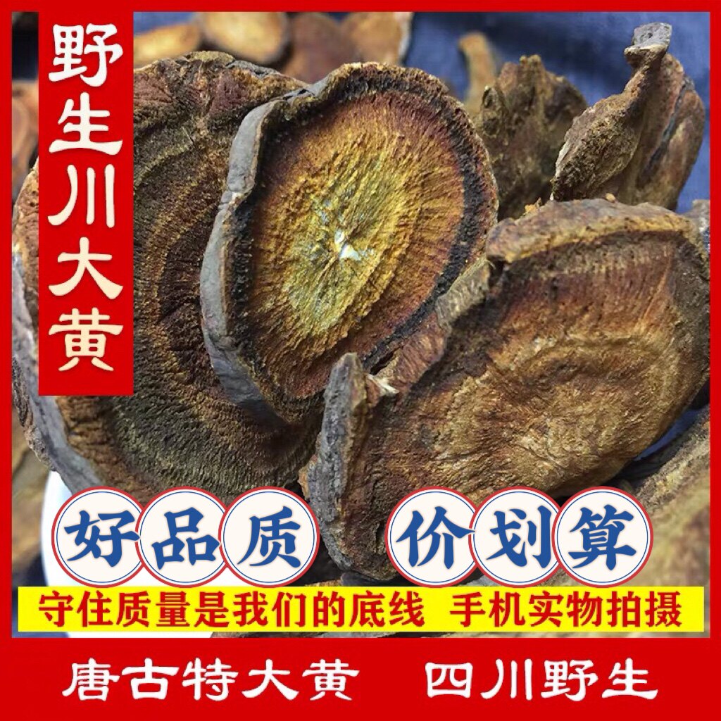 中药材 特级生大黄 野生 唐古特 正品马蹄黄 四川大黄 川大黄川军