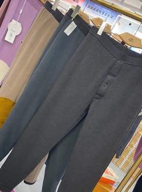 凯蒂芬25新款男士羊毛裤棉面内穿护膝5707高腰修身加厚保暖裤5727