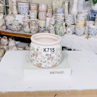 花瓶水培备注做防水 花盆打孔备注 新品 青花