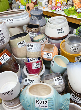 【HK一区】孤品一物一拍外贸出口花瓶花盆样品间家具摆件装饰绿植