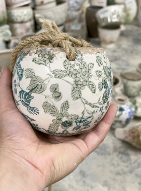 青花罐子挂盆