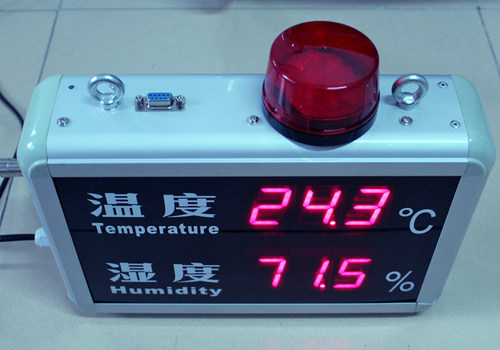 昊峰温湿度报警显示屏HF-HT823B工厂仓库机房菜棚档案馆温湿度计