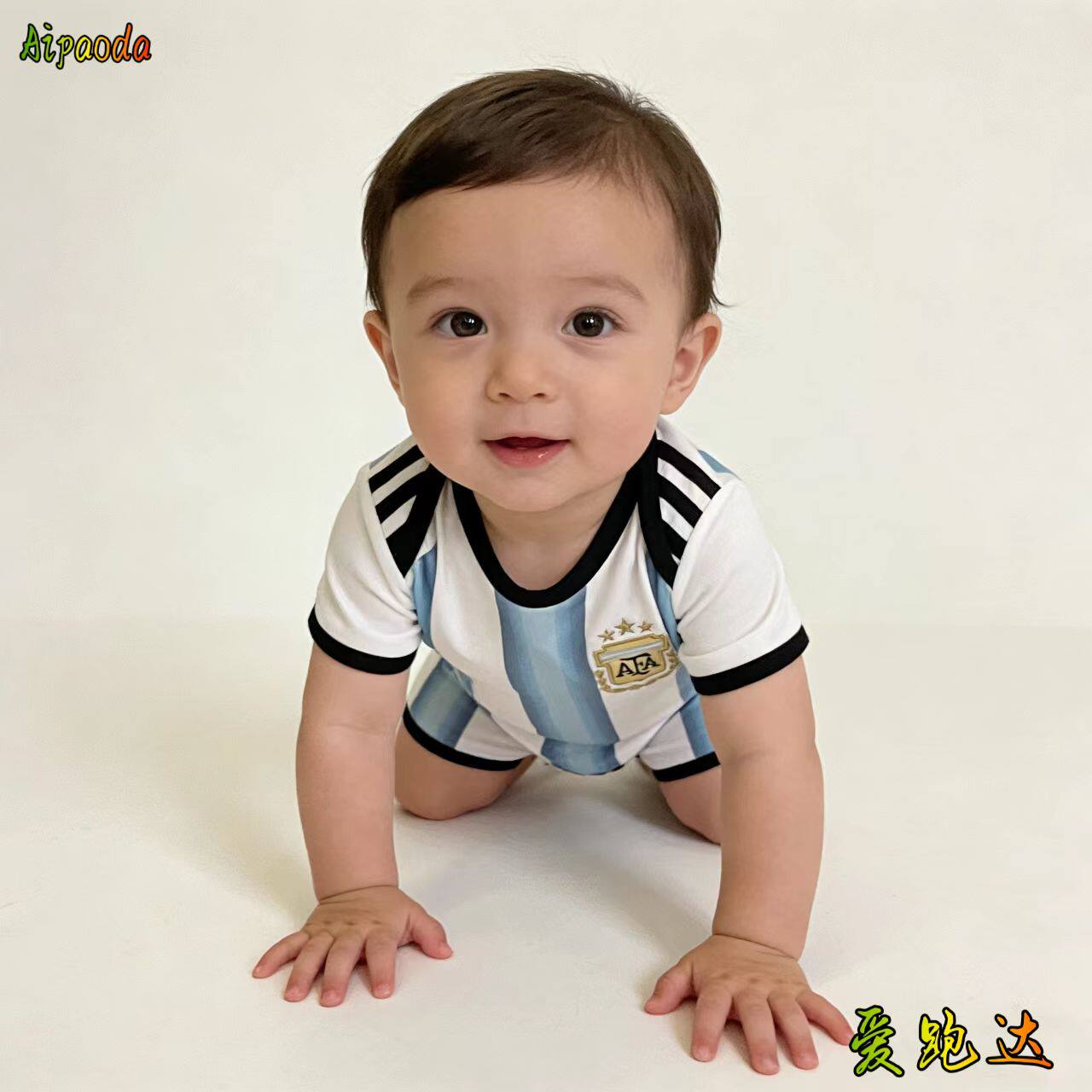 27足球服爬行服 宝宝短袖爬服 婴儿夏季连体衣 包屁衣0-18个月