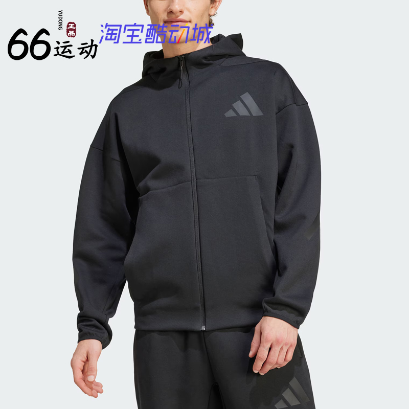 阿迪达斯男子运动休闲连帽外套