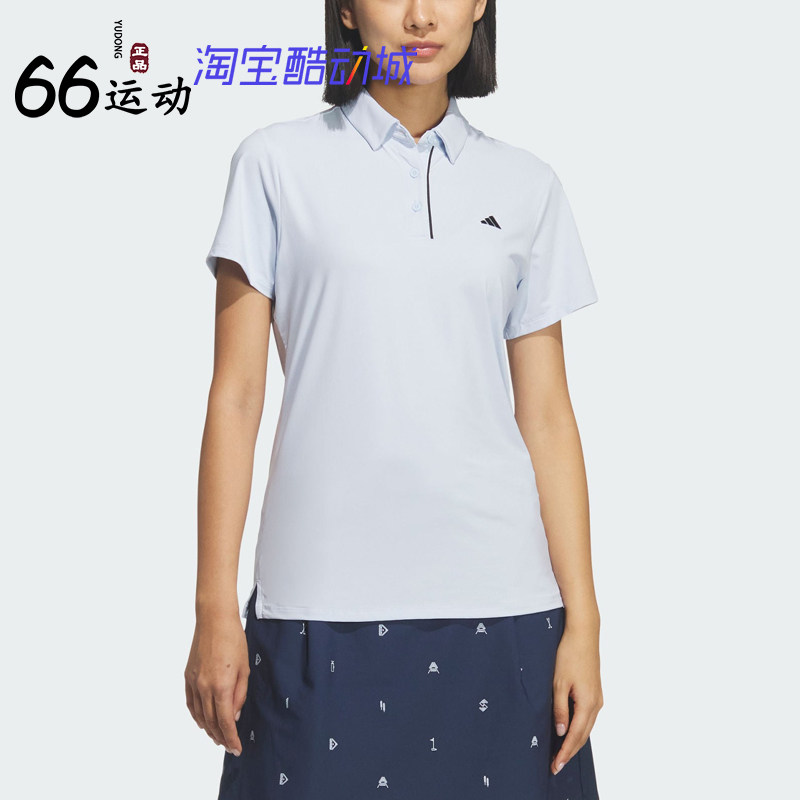 阿迪达斯女高尔夫亲肤短袖POLO